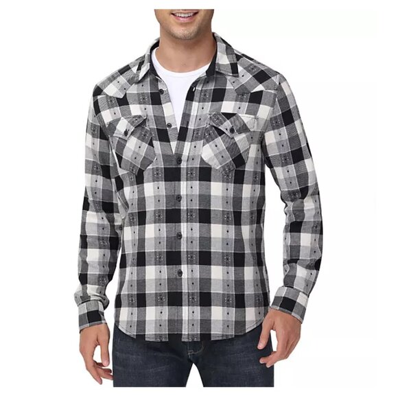 Frye Men's Jacquard‎ Flannel - Picture 1 of 6